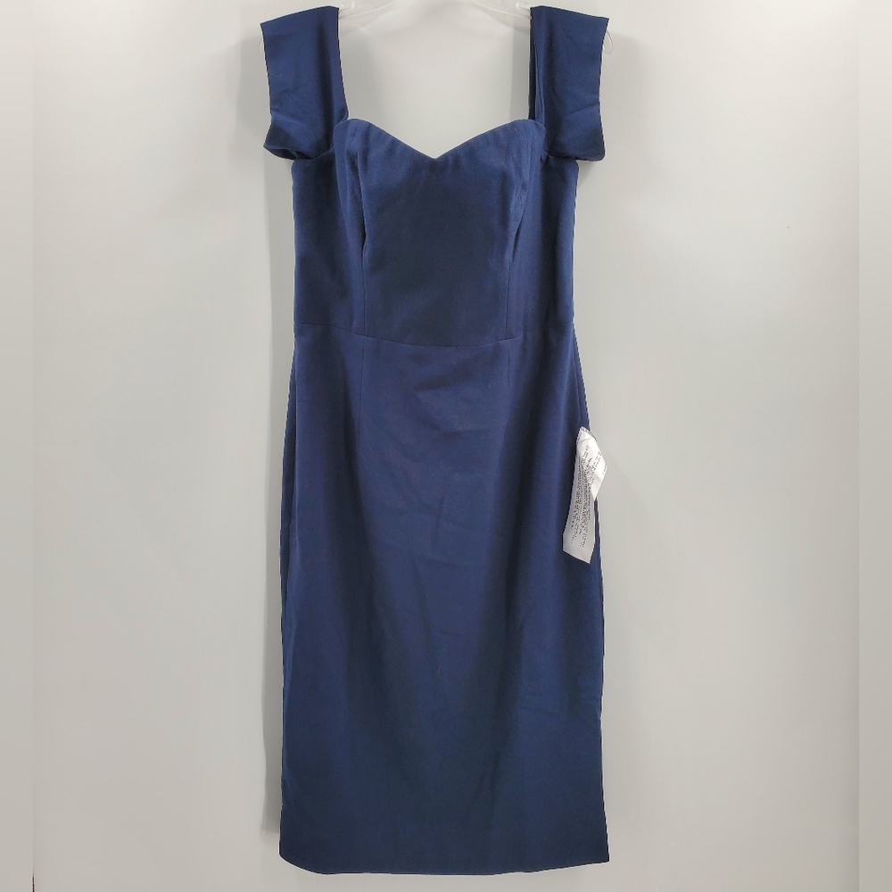 Women's Dress The Population Blue Corset Dress Size Large NEW Navy
